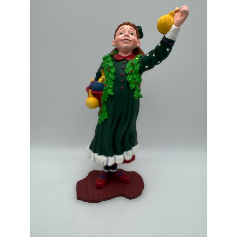 Dept 56 Christmas All Through The House Tess Trims the Tree Figurine with Box